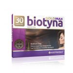 Biotyna Gold Max tabletki ze składnikami wspierającymi wzrost włosów, 30 szt.