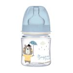 Canpol Babies butelka szeroka antykolkowowa, kolor: niebieski, 120 ml