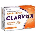 Clarvox Propolis/Pomarańcza pastylki do ssania z propolisem i witaminą C o smaku pomarańczowym, 36 szt.