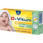 D-Vitum 400 j.m. kapsułki z witaminą D i DHA dla dzieci i niemowląt , 30 szt.