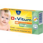 D-Vitum 600 j.m.  kapsułki z witaminą D i DHA dla dzieci, 30 szt.