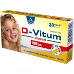 D-Vitum Witamina D 800 j.m. kapsułki z witaminą D dla dzieci, 30 szt.