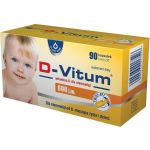 D-Vitum 600 j.m.  kapsułki twist-off z witaminą D dla niemowląt od 6 miesiąca życia, 90 szt.