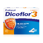 Dicoflor 3 kapsułki ze składnikami o działaniu osłonowym w trakcie i po antybiotykoterapii, 30 szt.