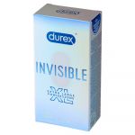 Durex Invisible XL gładkie prezerwatywy w większym rozmiarze, 10 szt.