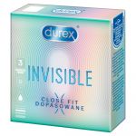 Durex Invisible Close Fit prezerwatywy dopasowane, 3 szt.