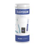 Elgydium Travel Zestaw podróżny do pielęgnacji jamy ustnej pasta do zębów 50 ml, składana szczoteczka 1 szt. + nic dentystyczna, 5m 