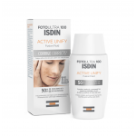 ISDIN Active Unify Fluid SPF 50+ o działaniu korygującym na przebarwienia skórne, 50 ml