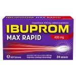 Ibuprom Max Rapid tabletki przeciwbólowe, przeciwgorączkowe, przeciwzapalne, 24 szt.
