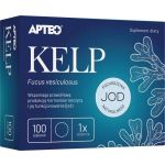Kelp APTEO tabletki z jodem wspierającym pracę tarczycy, 100 szt.
