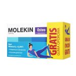 Molekin Osteo tabletki powlekane ze składnikami na mocne kości + guma oporowa gratis, 60 szt.