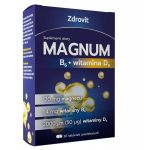Zdrovit Magnum B6 + witamina D3 tabletki ze składnikami uzupełniającymi dietę, 30 szt.