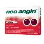 Neo-Angin Wiśnia pastylki na ból gardła, 24 szt.