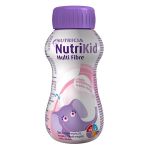 NutriKid Multi Fibre  płyn wspierający odżywianie od 1 roku życia o smaku truskawkowym, 200 ml