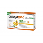 Omegamed Baby +D 6m+ kapsułki twist off z DHA i witaminą D dla niemowląt powyżej 6 miesiąca życia, 30 szt.