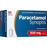 Paracetamol Synoptis tabletki o działaniu przeciwbólowym i przeciwgorączkowym, 50 szt.
