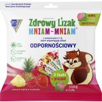 Zdrowy Lizak Mniam-Mniam wzbogacony o witaminę C i D o smaku ananasowym, malinowym i truskawkowym, 3 szt. + prezent