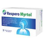 Respero Myrtol  kapsułki łagodzące objawy ostrego zapalenia górnych dróg oddechowych, 50 szt.