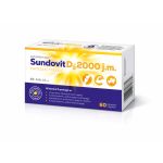 Sundovit D3 2000 j.m.  tabletki ze składnikami uzupełniającymi dietę w witaminę D3, 60 szt.