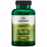 Swanson Caprylic Acid 600 mg kapsułki ze składnikami wspierającymi metabolizm, 60 szt.