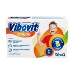 Vibovit Junior proszek w saszetkach z witaminami dla dzieci w wieku 4-7 lat o smaku pomarańczowym, 14 szt.