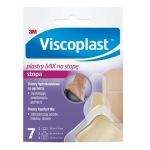 Viscoplast Mix  plastry na stopę hydrokoliodowe na pęcherze i zabezpieczające odciski, 7 szt.