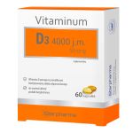 Vitaminum D3 4000 j.m. Strong kapsułki wspomagające układ odpornościowy, 60 szt.