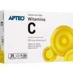 Witamina C 200 mg APTEO tabletki ze składnikami wspomagającymi układ odpornościowy, 25 szt.