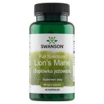 Swanson Full Spectrum Lion's Mane kapsułki ze składnikami wspomagającymi układ nerwowy, 60 szt.