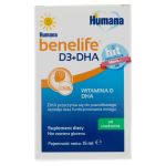 Humana benelife D3 + DHA krople ze składnikami wspomagającymi prawidłowe funkcjonowanie mózgu, 15 ml