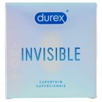 Durex Invisible prezerwatywy dla większej bliskości, 3 szt.