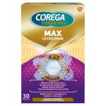 Corega Power Max Czyszczenie tabletki do czyszczenia protez, 30 szt.