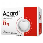 Acard tabletki dojelitowe stosowne w chorobach niedokrwiennych serca, 120 szt.