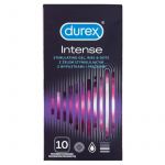 Durex Intense prezerwatywy nielateksowe pokryte lubrykantem, 10 szt.