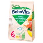 Bobovita kaszka mleczna manna, 3 owoce, 6m+, 230 g