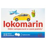 Lokomarin tabletki z wyciągiem z imbiru wspierającym dobre samopoczucie podczas podróży, 15 szt.