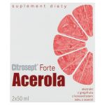 Citrosept Forte Acerola  krople z ekstraktem z grejpfruta i koncentrantem soku z aceroli ze składnikami wspierającymi odporność, 100 ml (2 szt. x 50 ml)