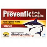 Preventic Edycja Specjalna kapsułki z olejem z wątroby rekina wspierającym odporność, 60 szt.