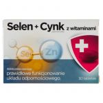 Selen + Cynk z witaminami tabletki ze składnikami wspierającymi układ odpornościowy, 30 szt.
