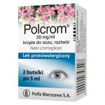 Polcrom krople do oczu na alergiczne zapalenie spojówek i rogówki, 2 butelki 5 ml