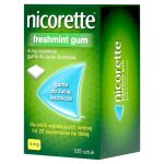 Nicorette FreshMint Gum 4 mg guma do żucia lecznicza z nikotyną, 105 szt.