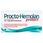 Procto-Hemolan protect czopki zmniejszające stan zapalny oraz łagodzące objawy hemoroidów, 10 szt.
