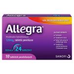 Allegra tabletki na alergię sezonową, 10 szt.