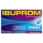 Ibuprom Sprint Caps kapsułki przeciwbólowe, przeciwgorączkowe i przeciwzapalne, 10 szt.