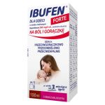 Ibufen dla dzieci Forte syrop o działaniu przeciwbólowym i przeciwgorączkowym dla dzieci o smaku malinowym, 100 ml