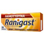 Famotydyna Ranigast tabletki na zgagę i niestrawność, 30 szt. 