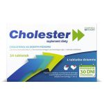 Cholester tabletki ze składnikami pomagającymi utrzymać prawidłowy poziom cholesterolu, 30 szt.
