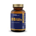PUREO Health Witamina D3 Forte kapsułki ze składnikami wspomagającymi kości, zęby i odporność, 60 szt.