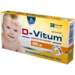 D-Vitum 600 j.m. kapsułki twist-off z witaminą D dla niemowląt od 6 miesiąca życia, 30 szt.