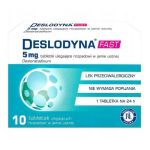 Deslodyna Fast 5mg tabletki przeciwalergiczne i przeciwhistaminowe , 10 szt.
